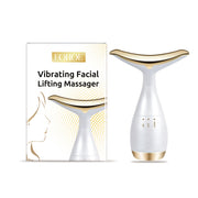 EOHOE Vibrating Facial Lifting Massager product display with packaging and device shown side-by-side