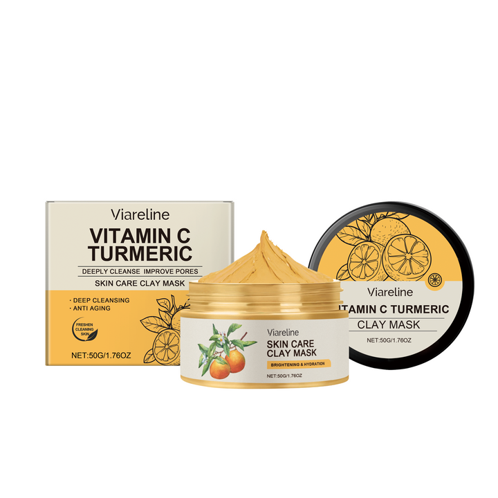 Turmeric Clay Mask — Vitamin C Brightening & Deep Pore