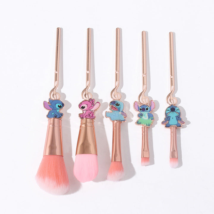 Stitch Makeup Brush Set — Disney Enamel Charms with Rose