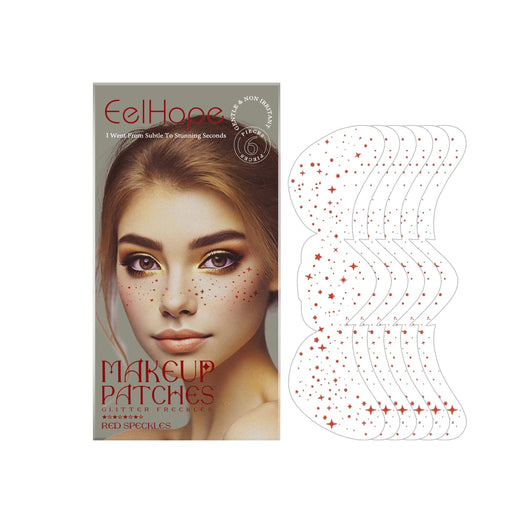 Red Freckle Makeup Stickers for Creative Face Looks