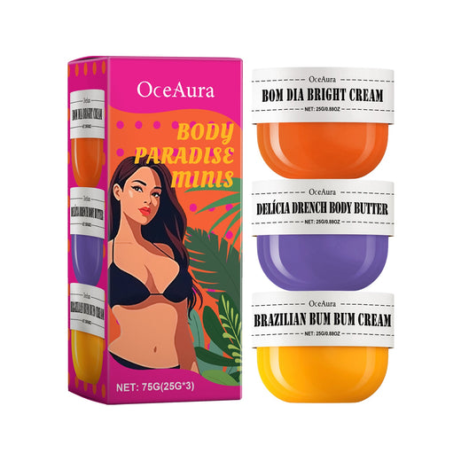 OceAura 3-Piece Body Cream Set for Dry Skin Repair