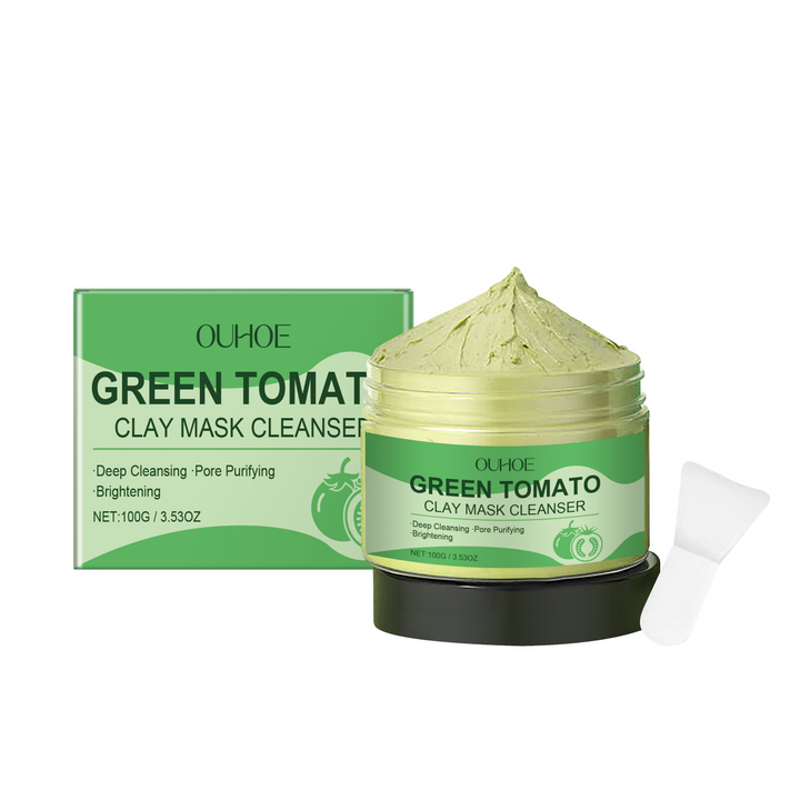 Green Tomato Clay Mask – Deeply Cleanse, Purify & Brighten