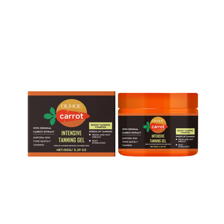 Carrot Tanning Gel for Fast Natural Bronze Skin