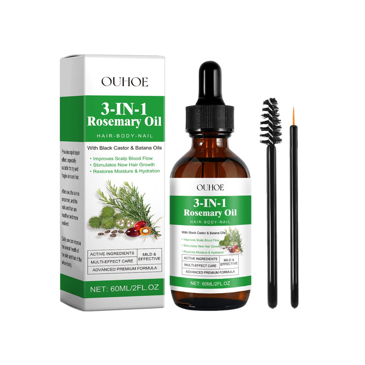 Rosemary Hair Oil for Scalp, Body, & Nail Hydration
