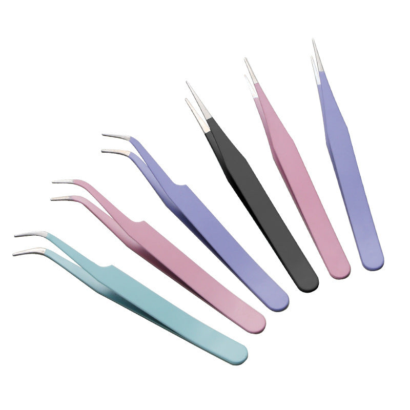 Craft Tweezers — Pastel Macaron Colors, Smudge-Free Sticker
