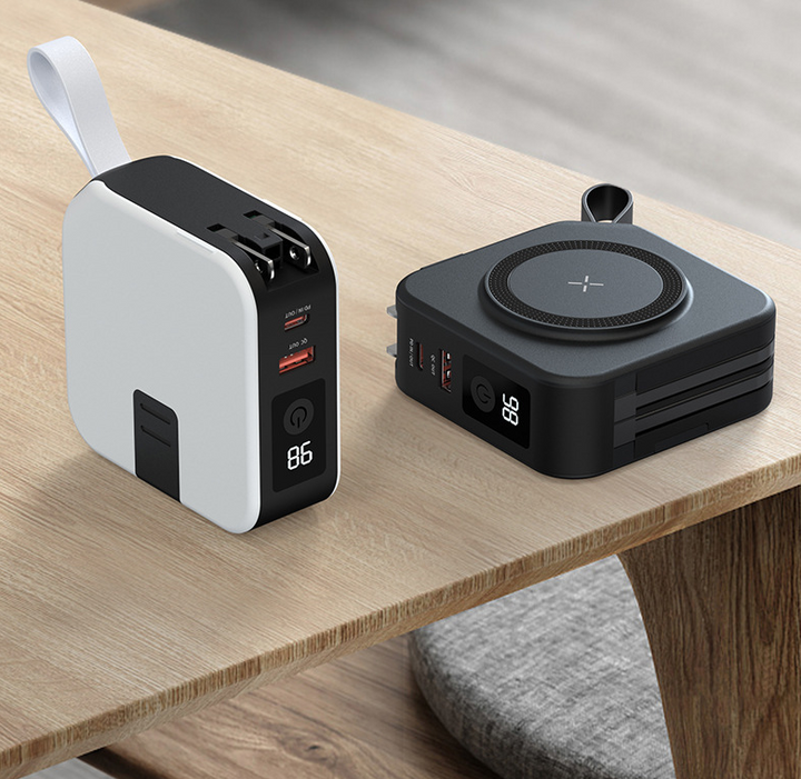 Magnetic Wireless Power Bank 10000mAh — 5-in-1 Portable