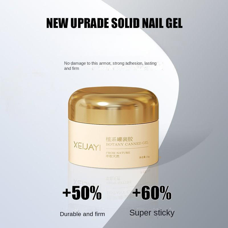 Solid Nail Gel Adhesive — 60% Stronger Hold, Zero Damage
