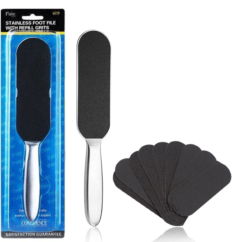 Stainless Steel Foot File — Smooth, Polished Feet at Home