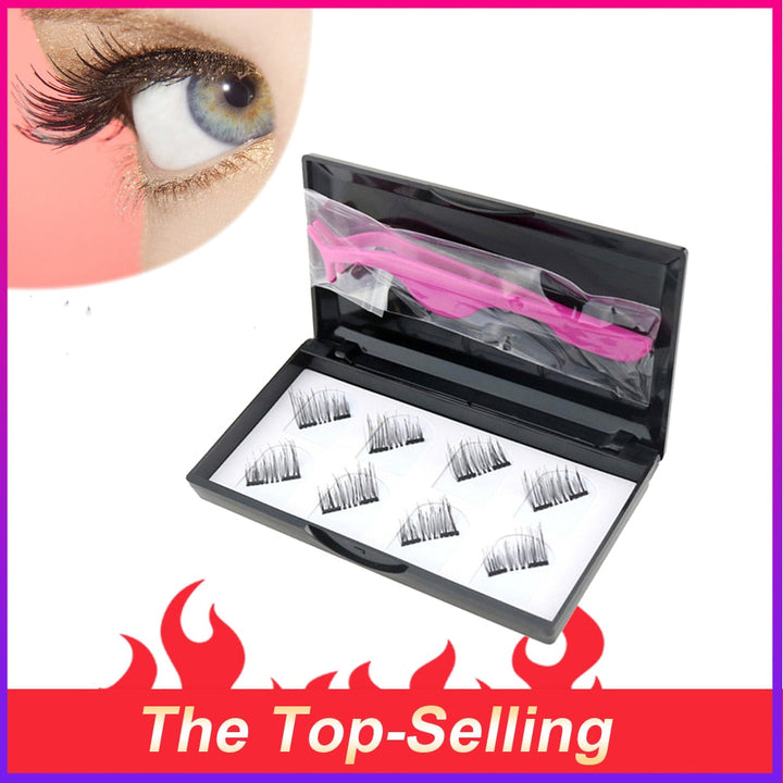 Magnetic False Lashes — 3D Mink Volume Without the Glue