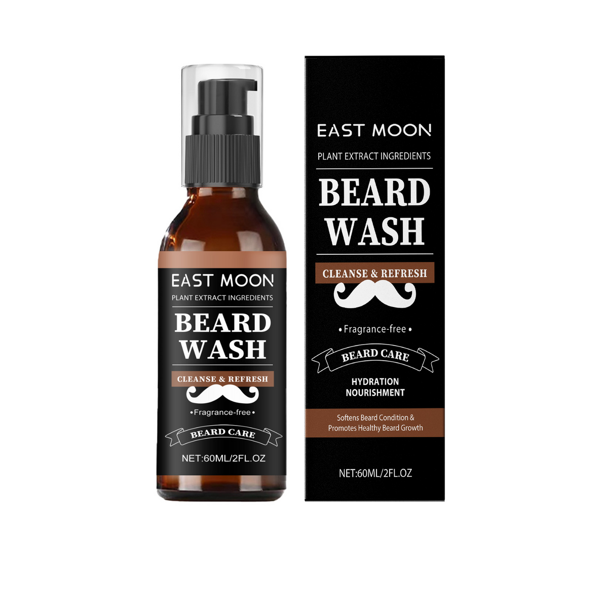 Beard Wash for Men – Gentle Plant-Based Cleanser, Promotes