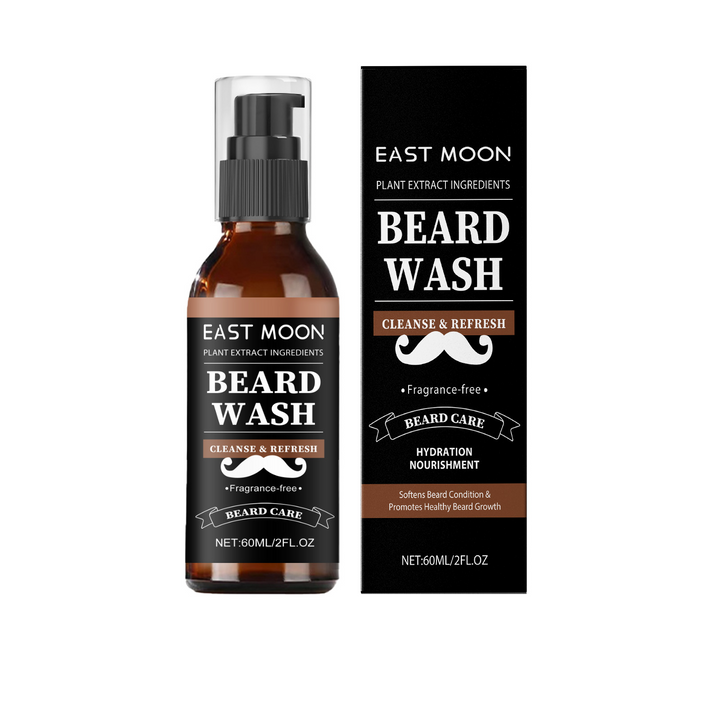 Beard Wash for Men – Gentle Plant-Based Cleanser, Promotes
