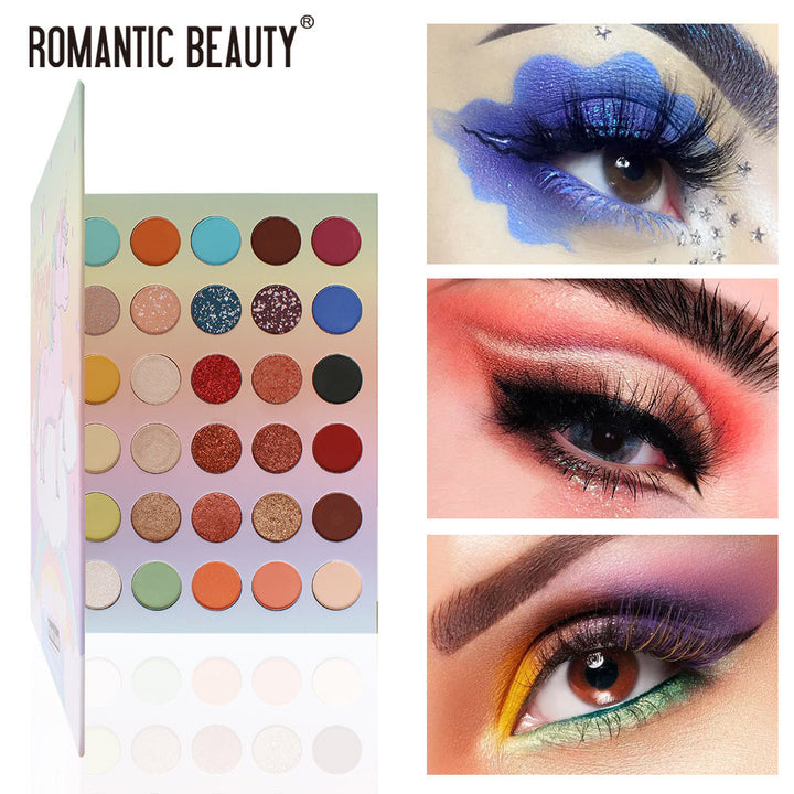 30-Color Eyeshadow Palette for Matte & Pearlescent Looks