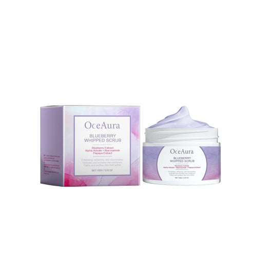 Blueberry Whipped Scrub, Exfoliating Tender Lighten Body Dul