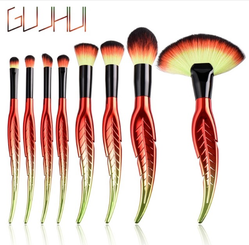 Pro Makeup Brushes Set – Artist‑Worthy Leaf Handles