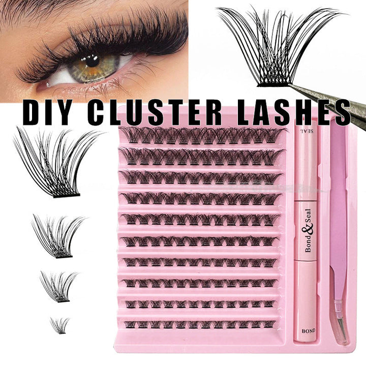 DIY Cluster Eyelash Extensions with Custom 8–16mm Lengths