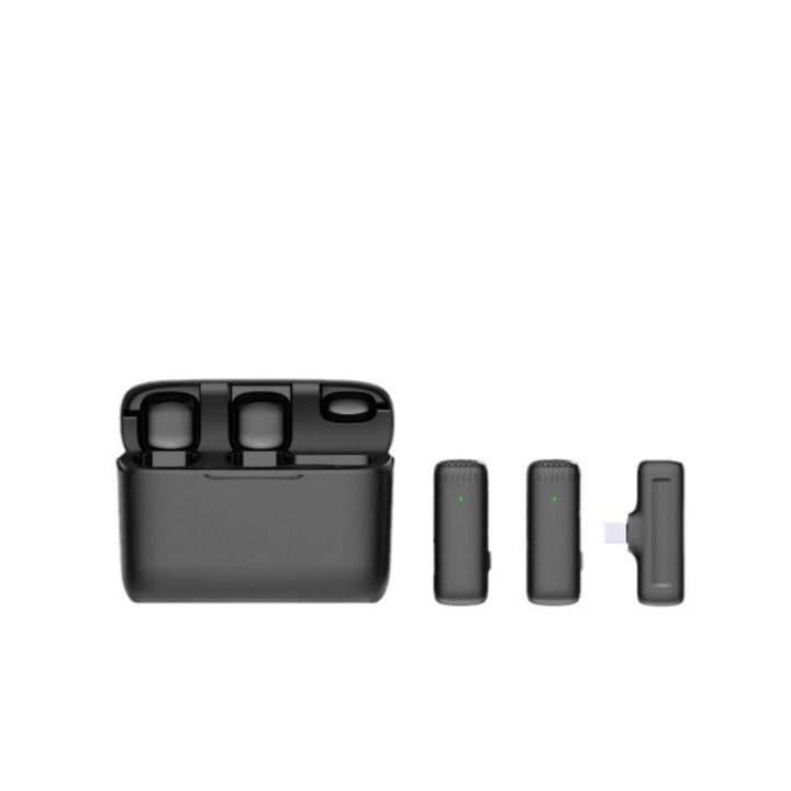 Wireless Lavalier Mic System — Dual-Channel 2.4G Noise