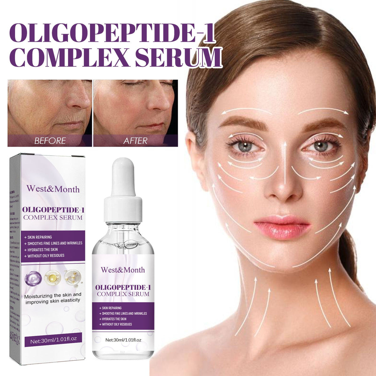 Oligopeptide-1 Serum for Visibly Firmer, Smoother Skin