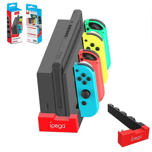 Joy-Con Charging Dock — 4-Slot Space-Saving Organizer with