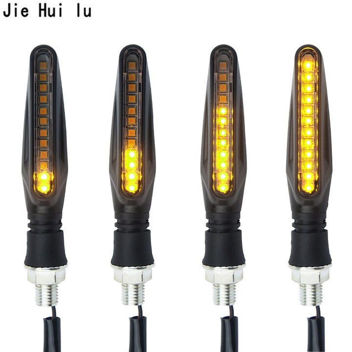 Motorcycle LED Turn Signals — Flowing Water Effect, IP68