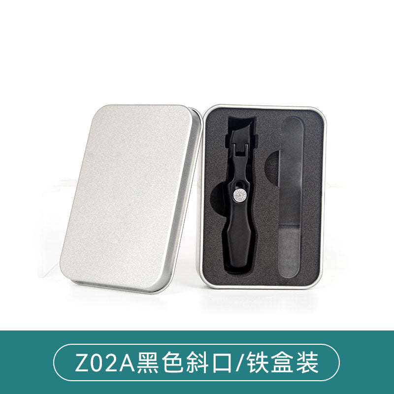 Slanted Nail Clippers for Thick Nails, Steel Splash-Proof