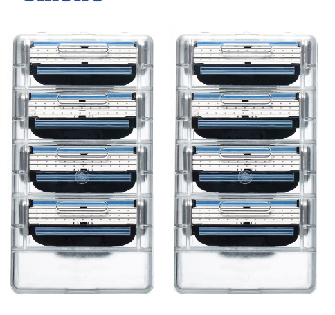 Gillette Mach3 Razor Blades 8-Pack — Closer Shave, Less