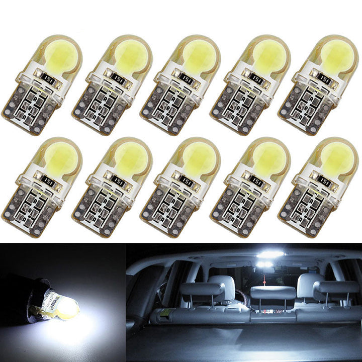 T10 LED Bulbs — 10-Pack Cold White 194 W5W Super Bright