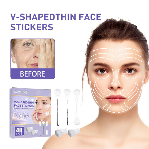 V-Shaped Face Lifting Patches for Temporary Contour