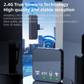 Wireless Lavalier Mic — Stable 20m Range, Advanced Noise