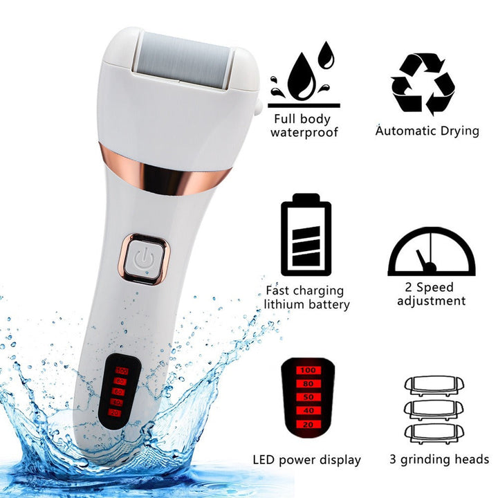Electric Foot Grinder — Waterproof Callus Remover
