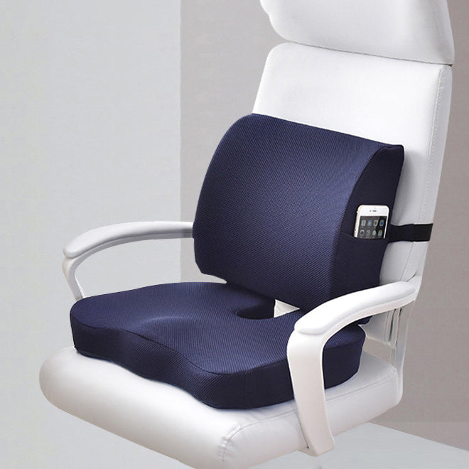 Gel Seat Cushion Set — Cool Ergonomic Support for Car & Office