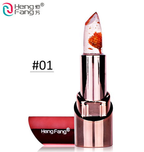 Temperature-Changing Flower Lip Balm for Moisturized Lips