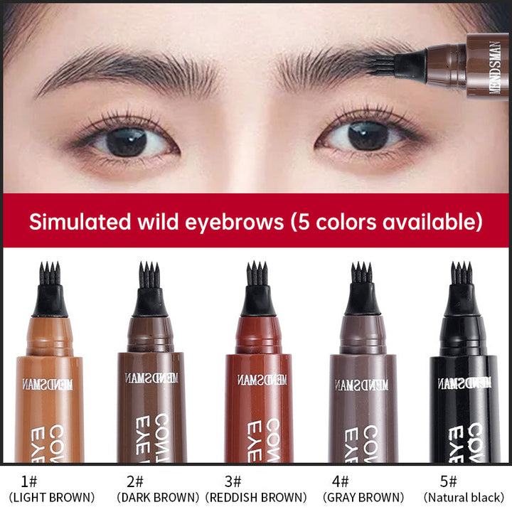 Fork Tip Liquid Eyebrow Pencil for Natural Brows
