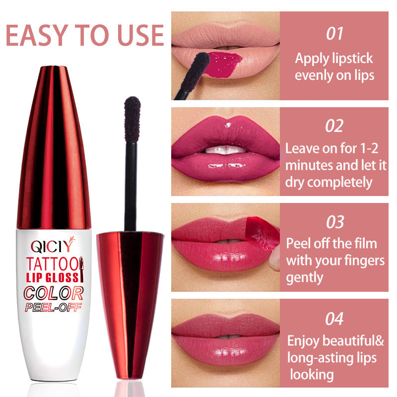 Peel-Off Lip Gloss for Long-Lasting Glossy Lip Tint