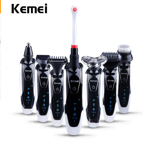 7-in-1 Electric Shaver — Precision Beard, Nose & Hair Trimming