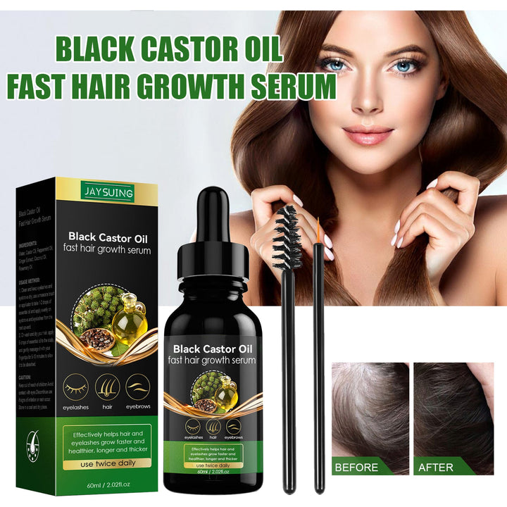 Castor Oil Hair Serum for Fuller-Looking Hair & Lashes