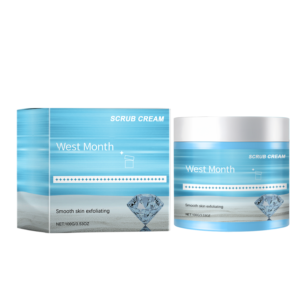 West&Month Body Scrub for Smooth, Bright Skin