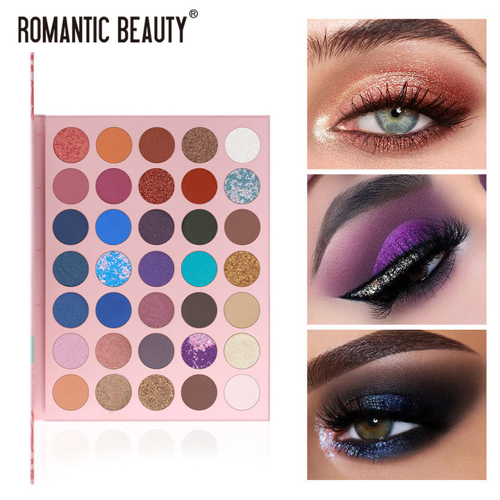 35-Color Eyeshadow Palette for Versatile Eye Looks