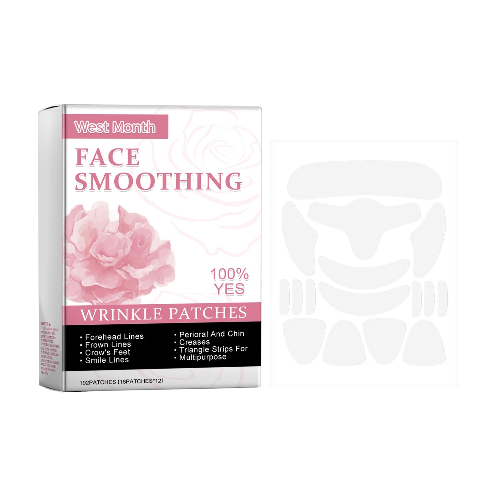Lifestyle image of woman with smooth, glowing skin touching her face, with benefit callouts for elasticity and antioxidant protection