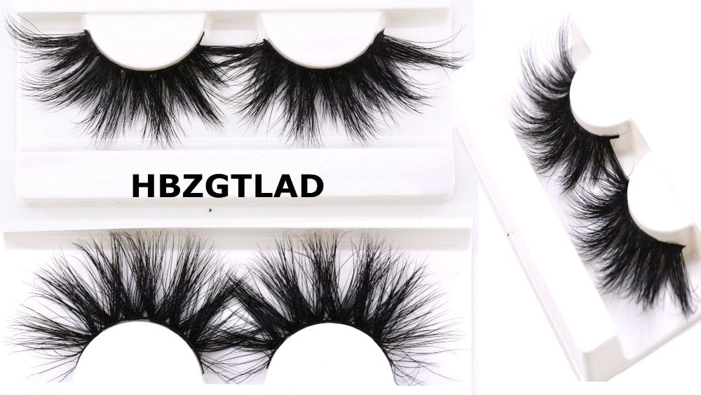 25mm 3D Mink False Eyelashes for Dramatic Volume