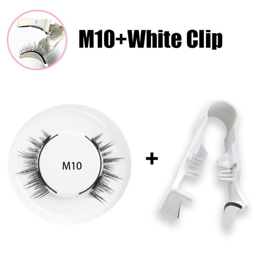 Magnetic False Eyelashes — Natural Thick & Long Look, No Glue