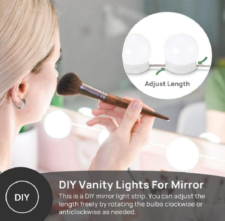 Makeup Mirror Light Bulbs — Salon-Quality Adjustable Lighting