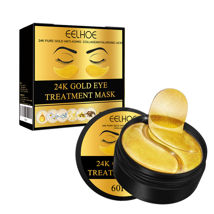 24K Gold Eye Mask Patches for Dark Circles & Puffiness