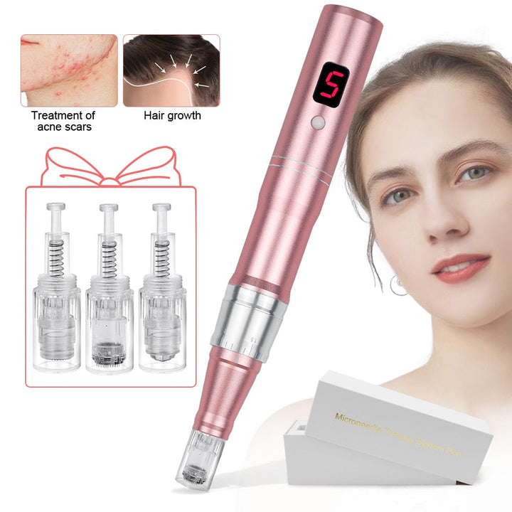 Microneedling Pen — Reduce Acne Scars & Fine Lines at Home