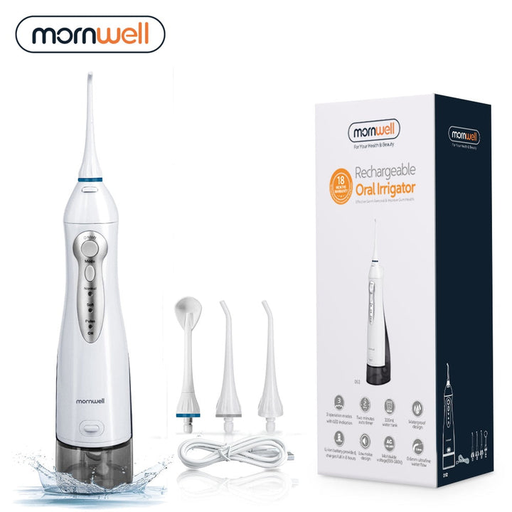 Oral Irrigator Water Flosser – 3 Modes, IPX7, USB Rechargeable