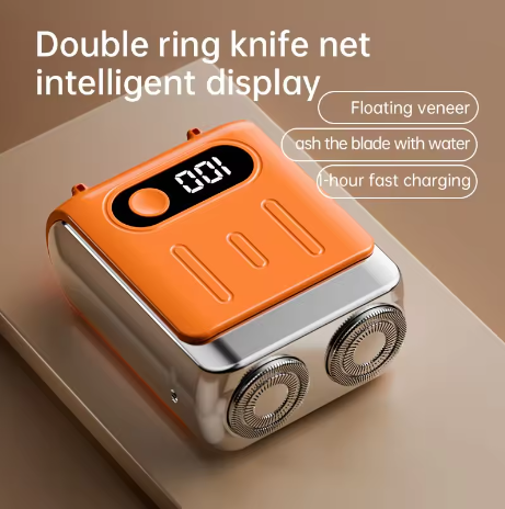 Mini Rotary Shaver for Travel — LED Display, Fast Charge