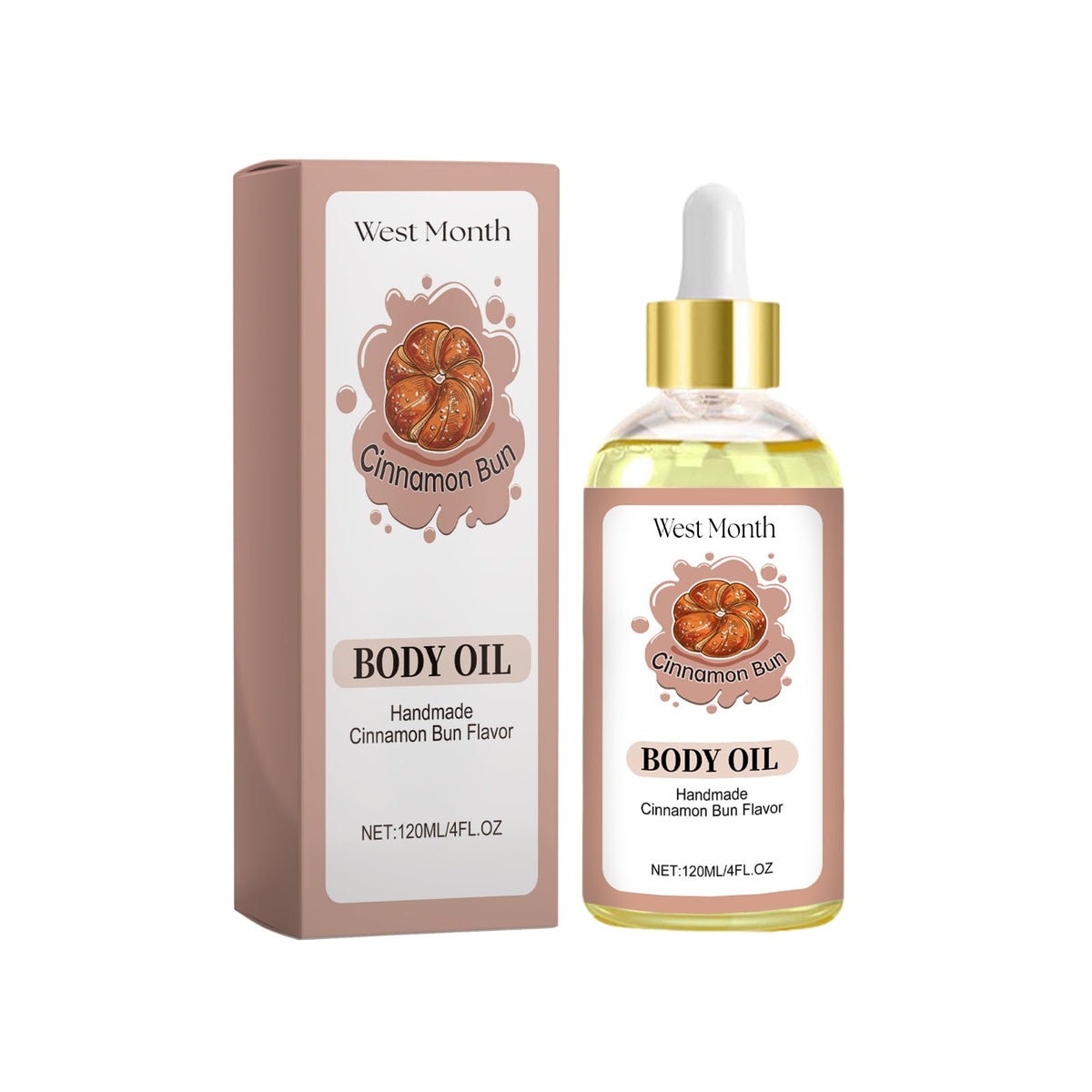 Cinnamon Bun Body Oil for Dry, Dull Skin