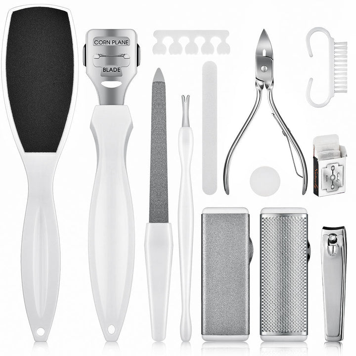 Foot Callus Remover Kit - 22 Piece Professional Pedicure Tools