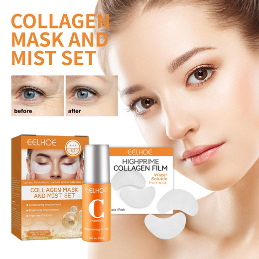 Collagen Eye Mask Spray Set for Brighter, Hydrated Eye Area