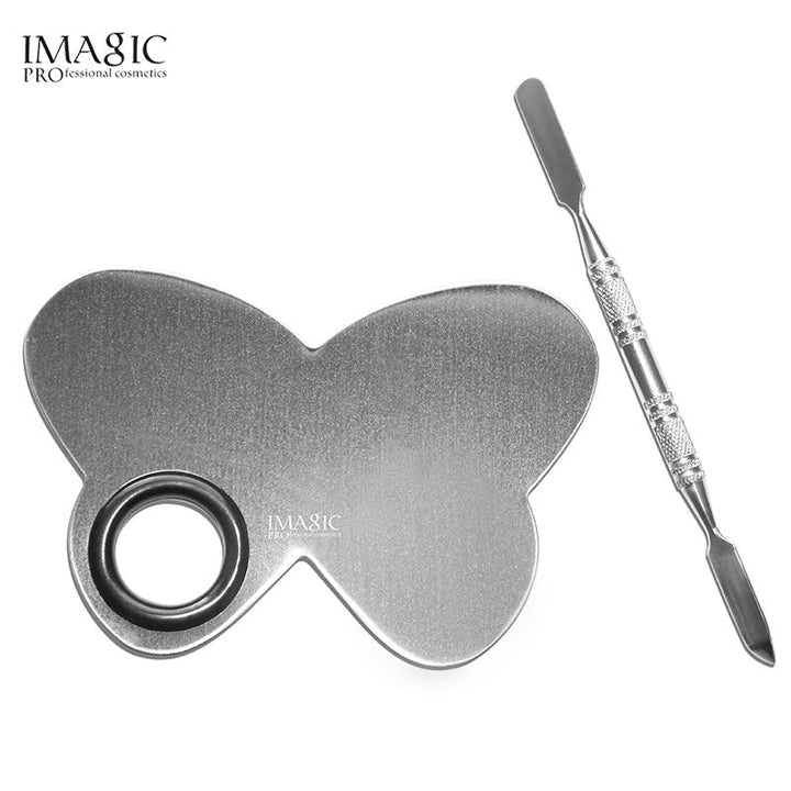 Stainless Steel Makeup Palette for Clean Color Mixing