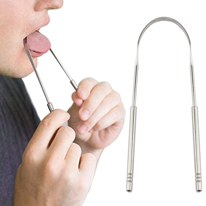 Stainless Steel Tongue Scraper — Fresh Breath & Superior